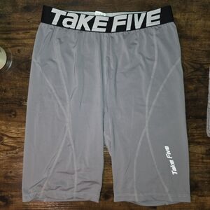 NWT Take Five Mens Skin Tight Compression Base Layer Shorts Briefs Running 2XL